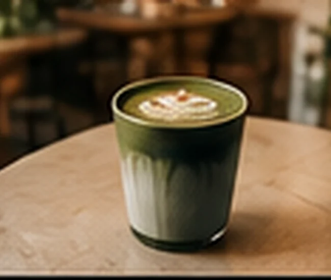 Foto ilustrasi minuman matcha dingin